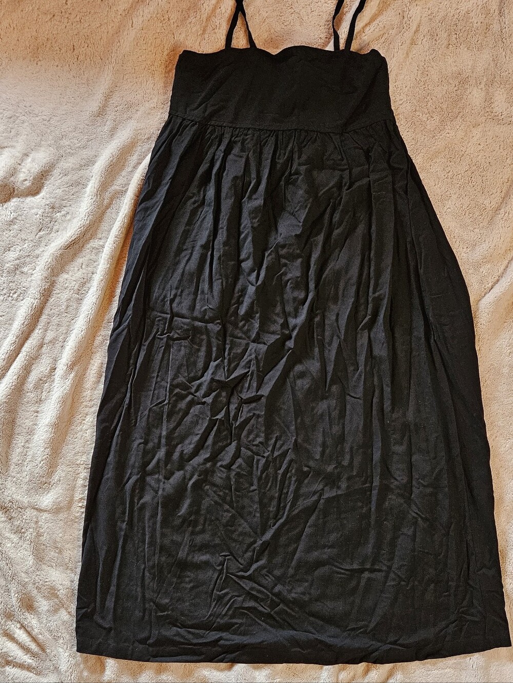 Black Spaghetti Strap Maxi Dress